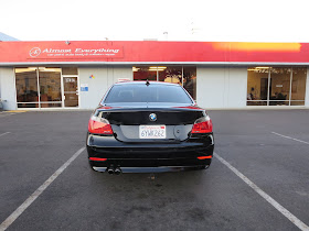 Keyed BMW 545i after repaint at Almost Everything Auto Body