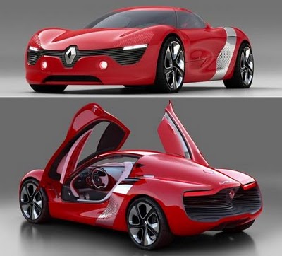 Renault DeZir Concept Sporty design and materials and structure of the body