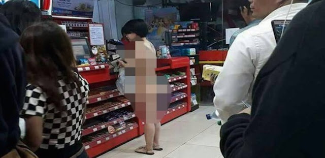 Duh! Beredar Video Wanita Tanpa Busana Nekat Belanja di 