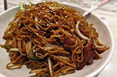 Crystal Jade Hong Kong Kitchen, egg noodles shredded char siew superior soya sauce