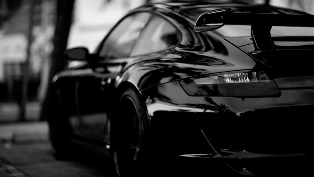 Porsche in Black HD Wallpaper