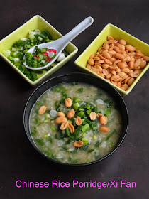 Chinese Rice Porridge, Xi fan, Rice & Gai lan Jook