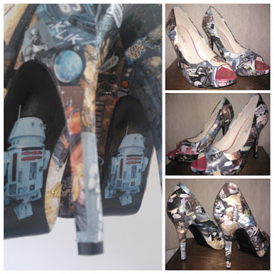 Star wars heels, james r5d4, decopage