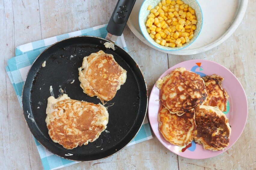 Sweetcorn Fritters (Baby Led Weaning)