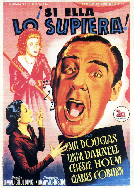 Programa de Cine - ¡Si Ella lo Supiera! - Paul Douglas - Linda Darnell