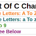 C Characters Sets and C Tokens