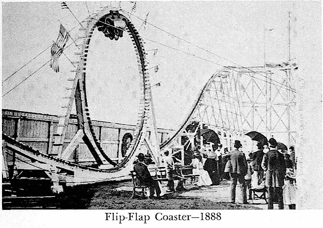 an 1888 amusement the Flip-Flap Coaster