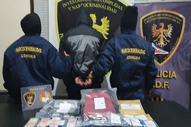 Un detenido en Ushuaia, vendiendo droga