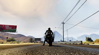 Screen retouché de GTA Online pour faire un effet cover de film ou de jeu vidéo