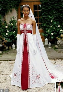 Vestidos de Novia Blanco y Rojo, parte 5