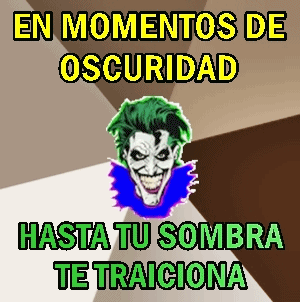 fotomeme sombra traicion