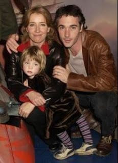 Greg Wise with his wife and daughter