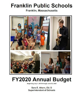 Franklin Public Schools FY 2020 budget book cover