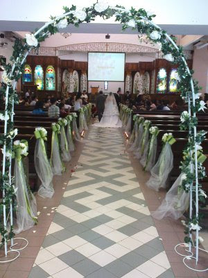 church wedding deco