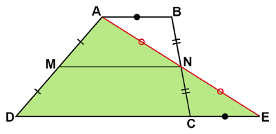 台形の中点連結定理 導出2