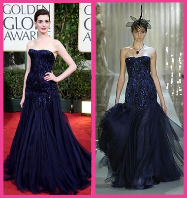 Anne Hathaway Golden Globes. anne hathaway golden globes