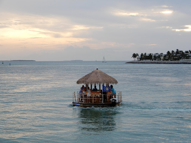 floating tiki bar