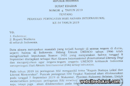 Surat Edaran Perayaan Peringatan Hari Aksara Internasional ke-54