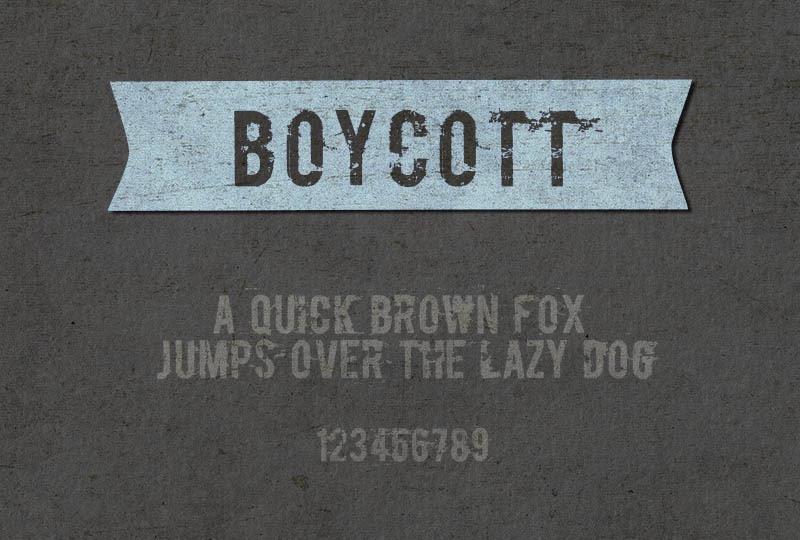 boycott font