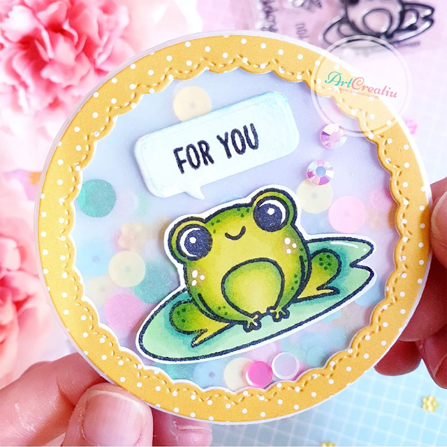 Sunny Studio Stamps: Feeling Froggy Customer Card by ArtCreatiu