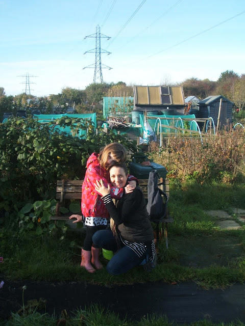family time on our allotment