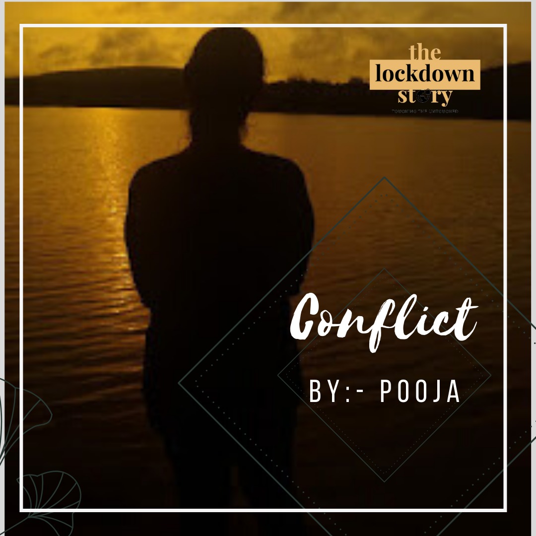 Picture of Pooja Gattamaneni standing in front of a lake facing backward to camera.