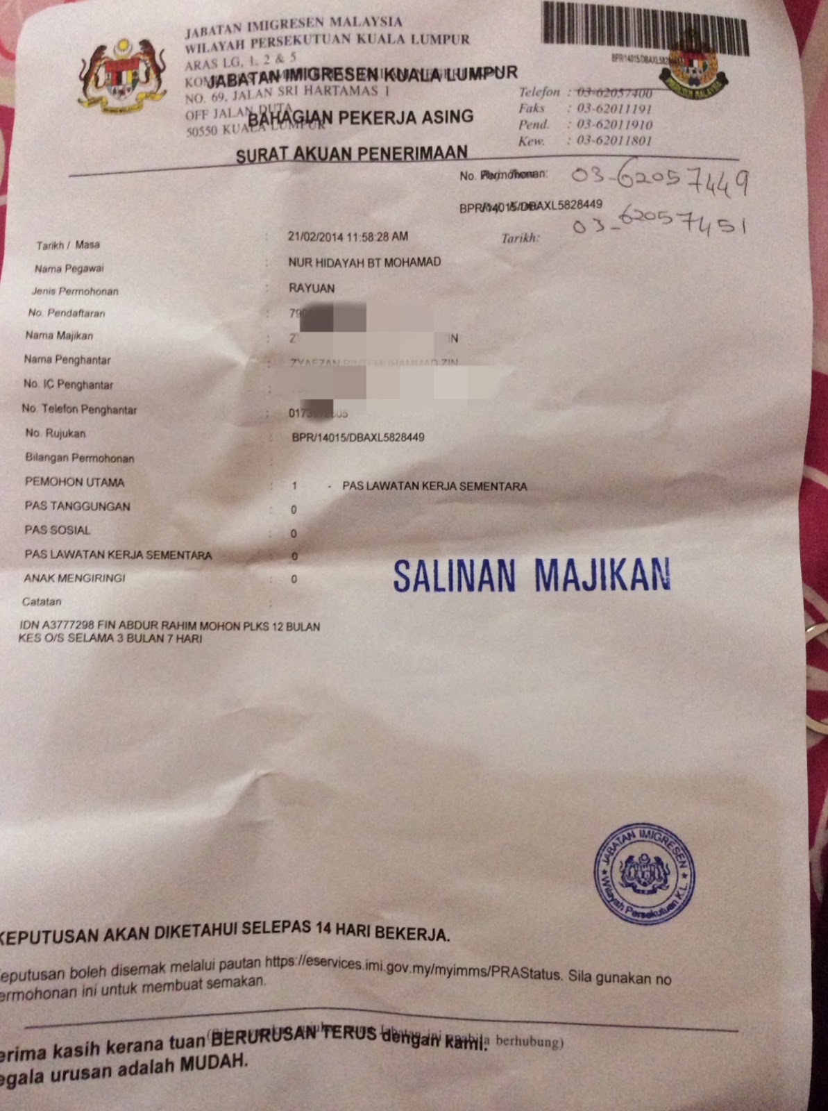 Surat Rayuan Fomema - Selangor g
