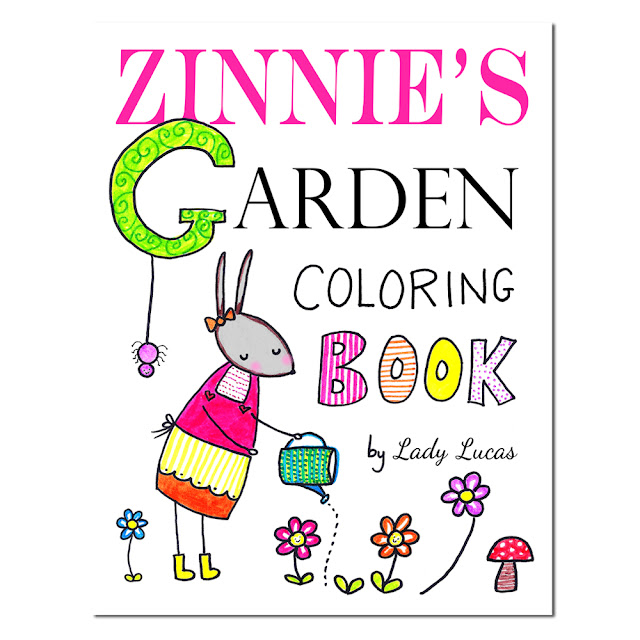 Zinnie's Garden Coloring Book Giveaway | #12DaysofCute | Linzer Lane Blog