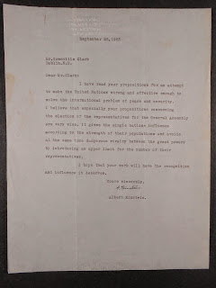 A typed letter.