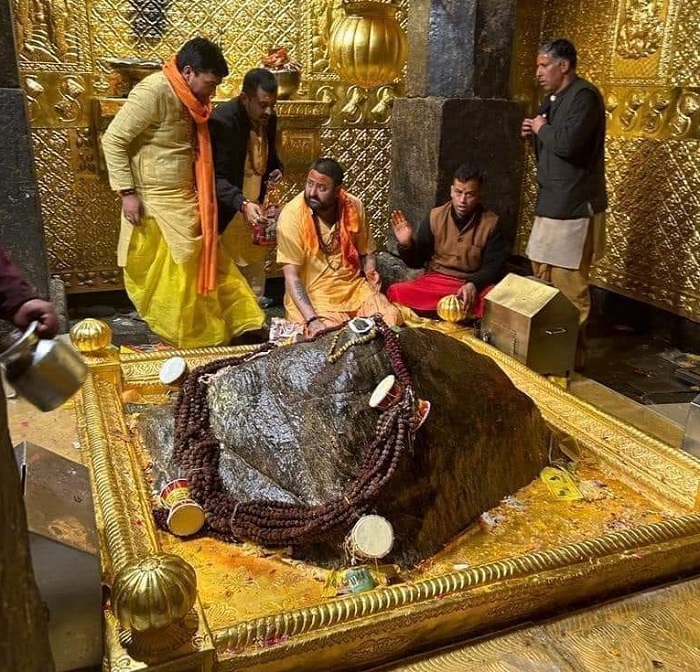 Inside Kedarnath Temple