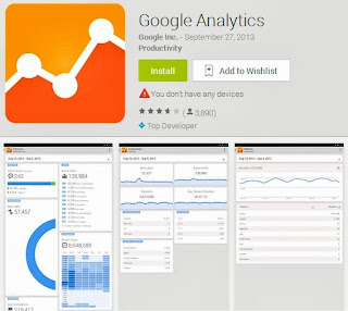 Aplicativo do Google Analytics para Android
