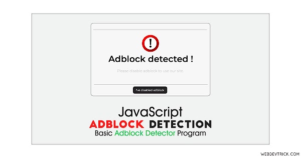 Tutorial Lengkap Cara Menambahkan Pesan untuk Mendeteksi Adblock dengan JavaScript  