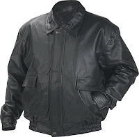 Leather motorcyle jacket