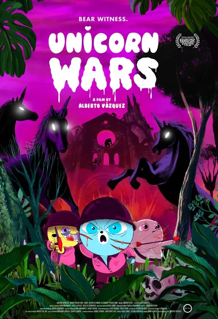 Постер взрослого мультфильма Unicorn Wars («Война единорогов») - 01