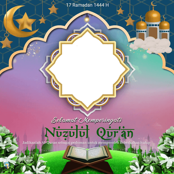 Link Twibbonize Peringatan Hari Nuzulul Quran 17 Ramadhan 1445 Hijriyah tahun 2024 id: malamnuzululquran2023