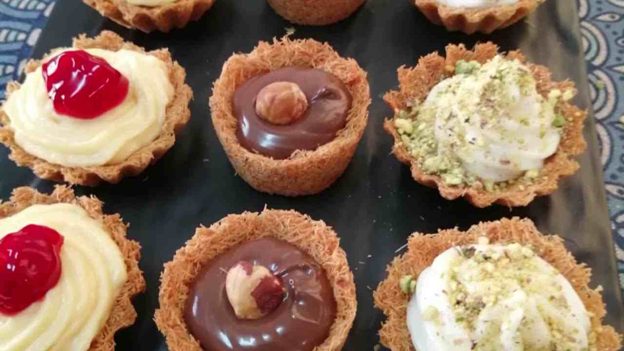 Resep Tart Kunafa Coklat Mini, Krispi-Lumer dalam Sekali Gigit