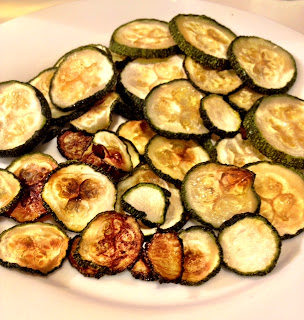 baked zucchini chips, healthy snack