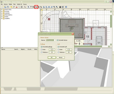 Rysowanie i właściwości pomieszczeń domu - Sweet Home 3D