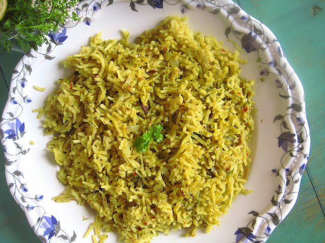 coriander pulao recipe