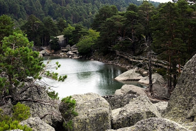 La imagen de La Laguna desde arriba es impresionante, circular rodeada de las altas rocas y arboles se ve incluso más pequeña pero espectacular, el silencio es lo que mas predomina