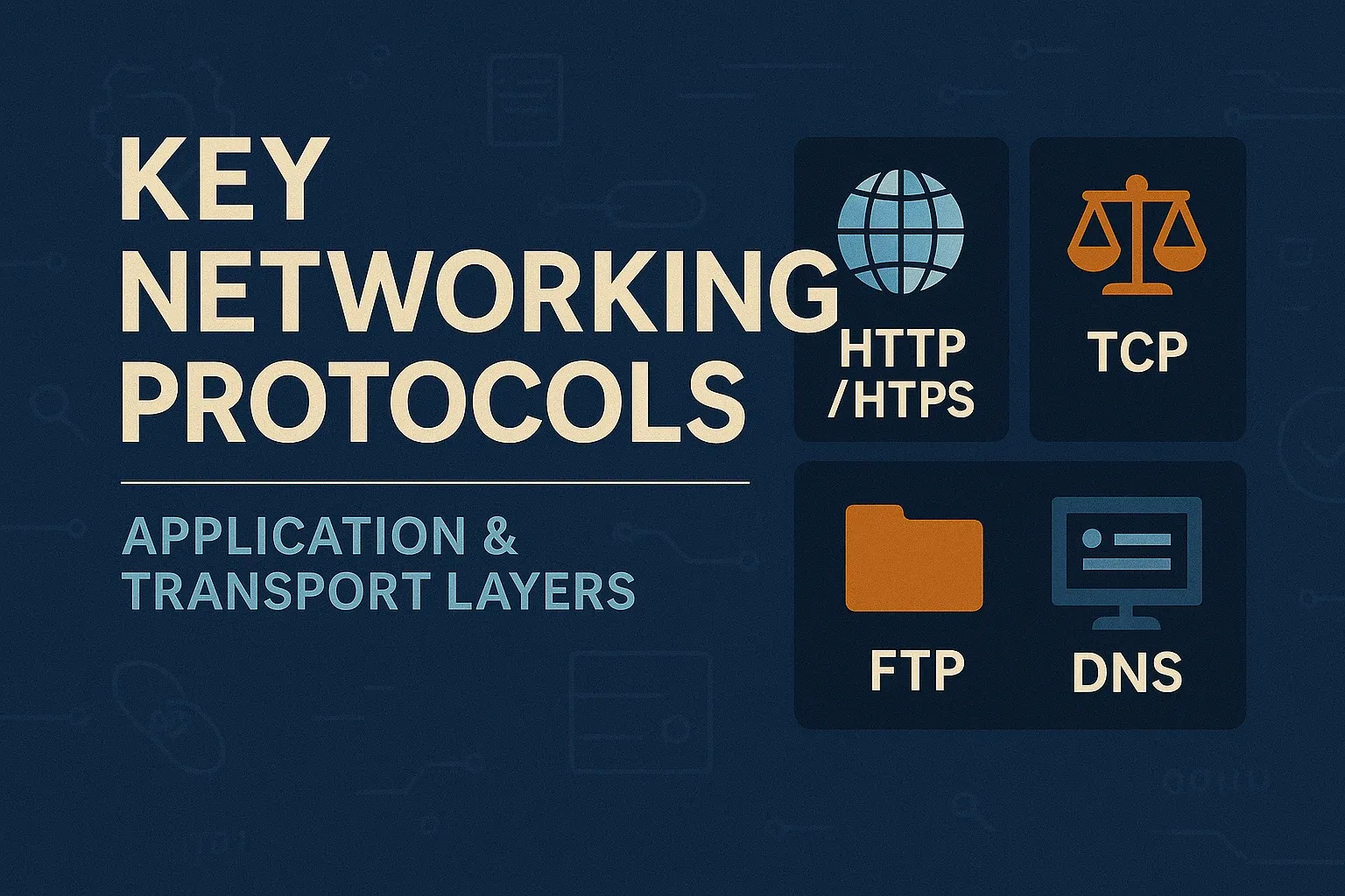 Key Networking Protocols | Computer Networks: From Scratch to Mastery | IndinTechnoEra