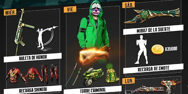 FF new event, Criminal Bundle return, M1887 gun, Emote