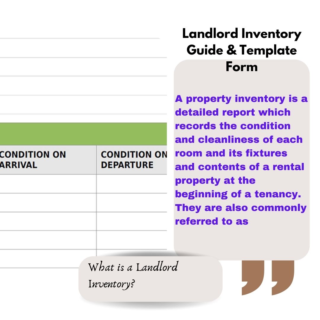 Property Inventory Template for Landlords