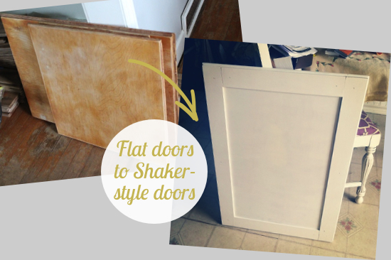 Beautifully Contained: Kitchen Update: How to Convert Flat Doors ...