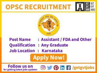 KPSC Jobs in Karnataka PSC Recruitment