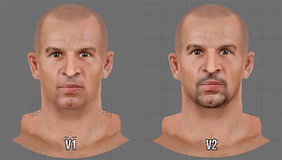 NBA 2K13 Jason Kidd Cyberface v1 and v2 Comparison