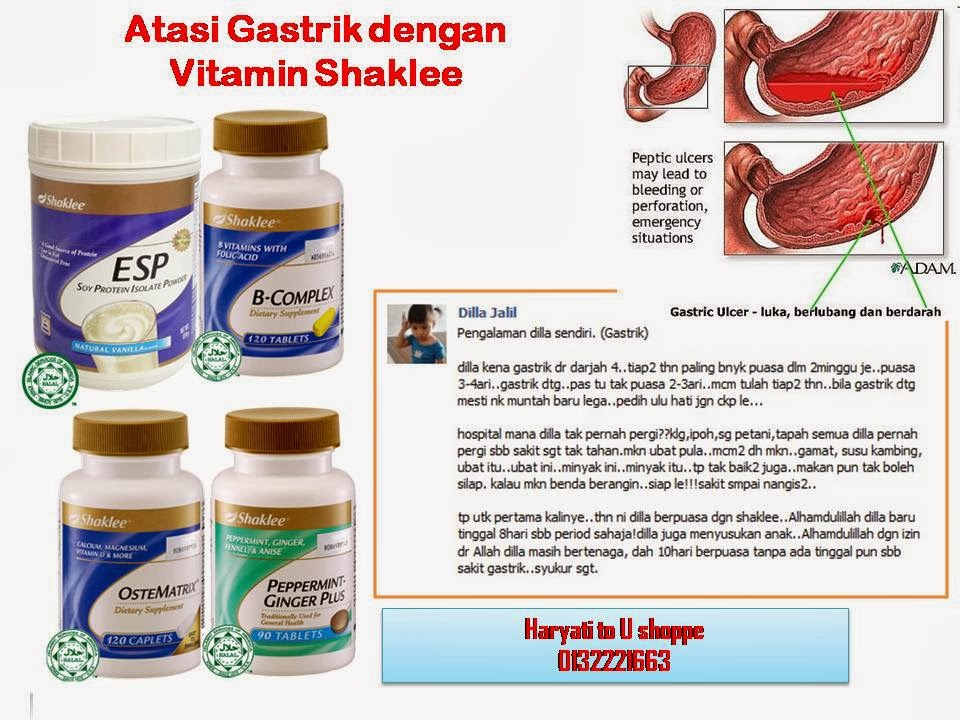 Vitamin Yati: Merawat Gastrik Dengan Vitamin Shaklee