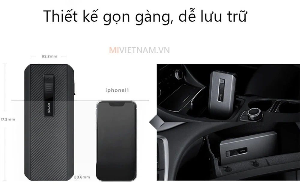 Bộ kích điện bình ắc quy xe ô tô Xiaomi 70mai Midrive PS06 - Bảo hành 12 tháng