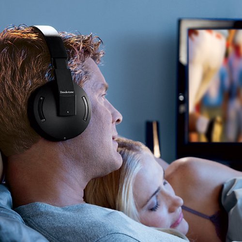 Brookstone Wireless TV Headphones, Watch Favorite Late Night Movies Without Disturbing Those Around You