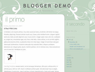 The Second Thing Blogger Template